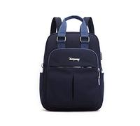 FANDARE Mochilas Casual Casual Bolso Bolsas Escolares Niña Bolsa de Hombro Mujer Bolsa de Viaje Daypacks Adolescente Al Aire Libre Viaje Compras Picnic Excursionismo Impermeable Nylon Azul Oscuro