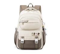 FANDARE Mochilas Escolares Adolescentes Mochila Universidad Mochila Instituto Mochila Trabajo Mochilas Tipo Casual Mochila Viaje Bolsa de Viaje Mochila Mujer Hombre Bandolera Daypack Caqui