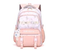 FANDARE Mochilas Escolares Adolescentes Mochila Viaje Cabina Mochila Colegio Bolsa de Viaje Mochila Instituto Mochila Universidad Mochila Hombre Casual Mujer Casual Mochilas Instituto Rosa