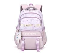 FANDARE Mochilas Escolares Adolescentes Mochila Viaje Cabina Mochila Colegio Bolsa de Viaje Mochila Instituto Mochila Universidad Mochila Hombre Casual Mujer Casual Mochilas Instituto Púrpura