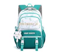FANDARE Mochilas Escolares Adolescentes Mochila Viaje Cabina Mochila Colegio Bolsa Viaje Mochila Instituto Mochila Universidad Mochila Hombre Casual Mujer Casual Mochila Trabajo Instituto Lago Verde