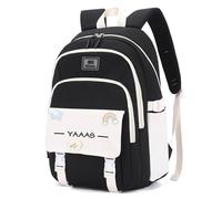 FANDARE Mochilas Escolares Adolescentes Simple Mochila Colegio Mochila Instituto Rainbow Mochila Universidad Mochila Hombre Casual Mujer Casual Mochila Trabajo Mochilas Instituto Negro