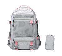 FANDARE Mochilas Escolares Juveniles Mochilas Tipo Casual Chico Niña Bolsas Escolares con Estuche Mochila Universidad Daypacks para Colegio Outdoor Viaje Partido Compras Rosa Gris
