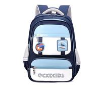 FANDARE Mochilas Escolares Mochilas Infantiles Niño Niña Ergonomía Color Stitch Mochila Escolar con Tiras Reflectantes Adolescentes Mochila Instituto Mochilas Casual Children Backpack Azul Claro