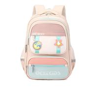FANDARE Mochilas Escolares Mochilas Infantiles Niño Niña Ergonomía Color Stitch Mochila Escolar con Tiras Reflectantes Adolescentes Mochila Instituto Mochilas Casual Children Backpack Blanco Azul
