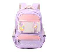 FANDARE Mochilas Escolares Mochilas Infantiles Niño Niña Ergonomía Color Stitch Mochila Escolar con Tiras Reflectantes Adolescentes Mochila Instituto Mochilas Casual Children Backpack Morado