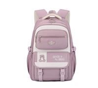 FANDARE Mochilas Infantiles Bolsas Escolares Ligera para niños y niñas, Correas Ajustables, Resistente al Agua, con Compartimento para portátil, para Primaria, Secundaria, Universidad Morado