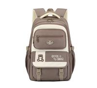 FANDARE Mochilas Infantiles Bolsas Escolares Ligera para niños y niñas, Correas Ajustables, Resistente al Agua, con Compartimento para portátil, para Primaria, Secundaria, Universidad Marrón
