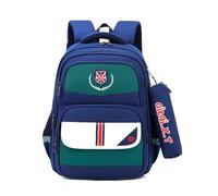 FANDARE Mochilas Infantiles Impermeable Poliéster Mochilas Escolares Niños Niñas Juveniles Mochilas Escolares Estudiante Viaje Hiking Daypacks con Estuche para Lápices Azul Lago Verde