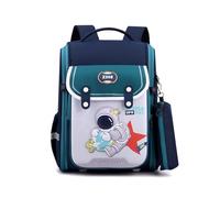 FANDARE Mochilas Infantiles Mochila con Estampado de Conejito y Astronauta Impermeable Nylon Mochilas Escolares Viaje con Estuche para LáPices Daypacks Escolares NiñOs NiñAs Azul Lago