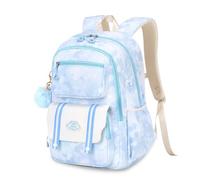 FANDARE Mochilas Infantiles Mochila de Nube Ligera Mochila Escolar Adolescentes Mochila Colegio con Linda Insignia Mochila Instituto para Niñas Mochila Casual Mujer Casual Mochilas Instituto Azul
