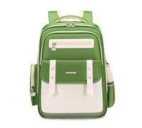 FANDARE Mochilas Infantiles Mochila Escolar con Tiras Reflectantes Adolescentes Mochila Colegio de Stitch Mochila Instituto Mochila Casual Mujer Mochilas Instituto con Correa para el Pecho Verde