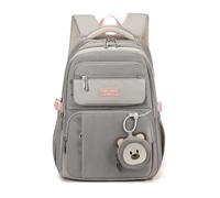 FANDARE Mochilas Infantiles Mochila Escolar para Niños y Niñas Mochilas Tipo Casual Bolsas Escolares con Monedero Estudiante Universitario Adolescentes Marcha Mujeres Hombre Bolsos Mochila Gris