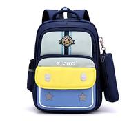 FANDARE Mochilas Infantiles Ultraligero Mochilas Escolares Luminoso Mochilas Infantil con Estuche Mochilas Tipo Casual Niñas Mochilas Escolares para Estudiante Viaje con Colgante de Felpa Amarillo