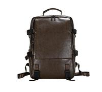 FANDARE Mochilas Tipo Casual PU Cuero Mochila Viaje Laptop Bolso de Mano Mochila Mochila Viaje Mochila de Viaje Hombre Mujer Mochila Bolsos para Negocio Trabajo Viaje Impermeable Mochila Marrón