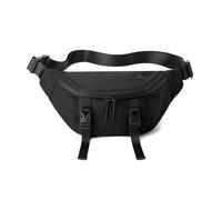 FANDARE Moda Bolsa Bandolera Deportivo Riñonera Mochila Cruzada Hombre Bolso Cintura Bolso Cruzado Hombre Bolsa Pecho Crossbody Sling Bag para Viajes Ciclismo Senderismo Impermeable Nailon Negro