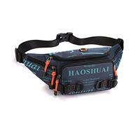 FANDARE Moda Deportivo Riñonera Bolsa Bandolera Mochila Cruzada Hombre Bolso de Cintura Bolso Cruzado Hombre Mujer Bolsa de Pecho Crossbody Sling Bag para Viajes Ciclismo Senderismo Azul Oscuro