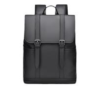 FANDARE Moda Mochilas Tipo Casual Impermeable PU Cuero Mochila Viaje Laptop Bolso de Mano Mochila Mochila de Viaje Hombre Mujer Mochila Bolsos para Negocio Trabajo Mochila Negro