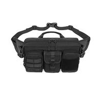 FANDARE Moda Riñoneras Hombre Bandoleras Pecho Militar Bolsos Cruzados Impermeable Bolsos Cruzada Mochilas para Viaje Deportes Ciclismo Montañismo Negro