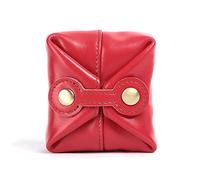 FANDARE Monedero Carteras Cuero Mini Billetera Impermeable Cartera Monedero Mujer Billetera Coin Purse para Viajar Partido Negocio Rojo a