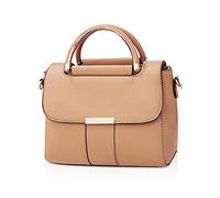 FANDARE Mujer Bolsa Bandolera Elegante Bolso de Teléfono de PU Cuero Monedero Cruzado Caqui
