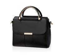 FANDARE Mujer Bolso Bandolera Elegante Para Teléfono Móvil de PU Cuero - Monederos Carteras de Hombro Cruzado Crossbody Bag Bolsa de Honda Negro