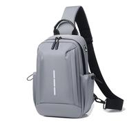 FANDARE Negocios Bolsos Cruzados Bolso Pecho Bolso Hombre Bandolera Bolsos Hombres Mochila Bolsos Bandolera Bolsa Deportivas Bolsa de Pecho Bolsos Viaje Moto Viaje Escolar Ciclismo Sling Bag Gris