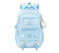 FANDARE Niñas Mochilas Infantiles RainbowMochila Escolar Adolescentes Mochila Colegio con Tira Reflectante Mochila Instituto Mochila Casual Mujer Mochilas Instituto School Bag Azul