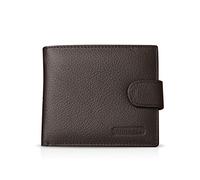 FANDARE Nuevo Billetera Hombre Cuero Cartera para Estilo Plegable Monedero con acuñar Bolsillo,Crédito Tarjetas Ranuras,ID Bolsillo, para Viajar, Fiesta, Boda,Negocio Marrón