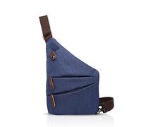 FANDARE Nuevo Bolsa de Pecho Segmentario Bolsos Cruzados Hombre Bolsa de Hombro Mujer Bandoleras Cruzada Bolsa de Mochila Sling Crossbody Bag para Escuela Viaje Deportes Gimnasio Senderismo Ciclismo