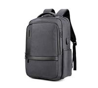 FANDARE Nuevo Mochila para 15,6 Pulgadas Laptop Bolsa de Escuela Hombre Mochilas Tipo Casual Bolsos Bolsa de Viaje Niño Adolescentes Knapsack Daypack Gran Capacidad Impermeable Nylon Gris