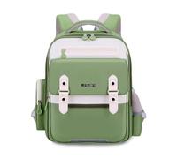 FANDARE Nuevo Mochilas Infantiles Mochila Escolar con Tiras Reflectantes Mochila Colegio de Stitch Mochila Instituto para Niñas Mochila Casual Mujer Mochilas con Correa para el Pecho Verde