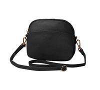FANDARE Piel Genuina Bolsos Bandolera Cuerpo Cruzados Mujer Bolsas de Mensajero Escuela Shopper Crossbody Bag Negro