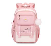 FANDARE Princess Mochila Niño Mochilas Infantiles Mochila Escolar con Tiras Reflectantes Adolescentes De Vuelta a la Escuela Mochila Mochila Instituto para Niñas Instituto Mochilas Tipo Casual Rosa