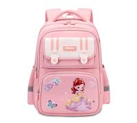 FANDARE Princess Niña Mochila Niño Mochilas Infantiles Mochila Escolar con Tiras Reflectantes Mochila Instituto para Niñas Mochilas Instituto Mochilas Tipo Casual Children Backpack Rosa