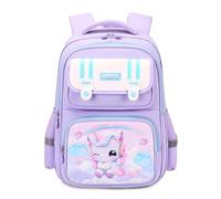 FANDARE Princess Niña Mochila Niño Mochilas Infantiles Mochila Escolar con Tiras Reflectantes Mochila Instituto para Niñas Mochilas Instituto Mochilas Tipo Casual Children Backpack Púrpura