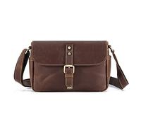 FANDARE Retro Bandoleras Hombre Bolso Bandolera Cuero Bandoleras Bolsa de Honda Bolsos para Estudiante Viaje Trabajo Universidad Business Impermeable Bolso Movil Marrón