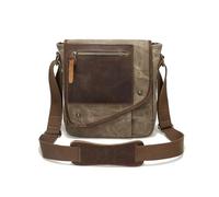 FANDARE Retro Bandoleras Hombre Bolso Hombre Bandolera Bolsos Hombres Bolsos Bandolera Bolsos Cruzados Bolso de Hombro Bolsa Tote para Negocios Trabaja Universidad Viaje Messenger Bag Caqui
