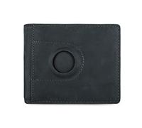 FANDARE Retro Billetera Corta con RFID Bloqueo Cartera Tarjetero Hombre Mujer Cuero Billetera con 6 Ranuras para Tarjetas Billetes Monedero Impermeable Wallet Azul
