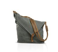 FANDARE Retro Bolso de Hombro Hombres/Mujeres Negocio Cambiar Crossbody Bolsa al Aire Libre Viaje Camping Gran Capacidad Bolsa de Mensajero Transpirable Lona, Gris, Large, Mochila de Ocio