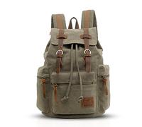 FANDARE Retro Mochila Ordenador 15.6 Pulgadas Portátil Estudiante Morral al Aire Libre Viaje Trabajo Escuela Lona