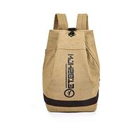 FANDARE Retro Mochilas Tipo Casual Lona Bolsas Escolares Bolso de la Universidad Daypacks para Hombre Mujer Adolescente Viaje Al Aire Libre Compras Excursionismo Senderismo Mochila a Diario Caqui