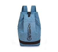FANDARE Retro Mochilas Tipo Casual Lona Bolsas Escolares Bolso de la Universidad Daypacks para Hombre Mujer Adolescente Viaje Al Aire Libre Compras Excursionismo Senderismo Mochila a Diario Azul