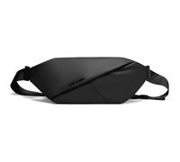 FANDARE Riñonera Hombre Mujer Impermeable Bolsa Bandolera Deportiva para Running Viaje Gimnasio Material Resistente al Agua Diseño Versátil Moderno Mochila de Cintura Negro A