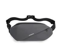 FANDARE Riñonera Hombre y Mujer Bandolera Pecho y Cintura con Múltiples Formas de Llevar Bolsa de Hombro Moda Urbana para Viaje y Trabajo Capacidad Grande Gris