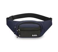 FANDARE Riñonera Mujer Hombre Cinturon Correr Deportiva con Conector Bolsos Cruzados Pecho para 3 Bolsillos con Cremallera, cinturón Ajustable, Bolsa para Entrenamiento, Viajes, Senderismo