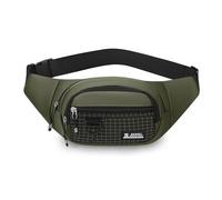 FANDARE Riñonera Mujer Hombre Cinturon Correr Deportiva con Conector Bolsos Cruzados Pecho para 3 Bolsillos con Cremallera, cinturón Ajustable, Bolsa para Entrenamiento, Viajes, Senderismo