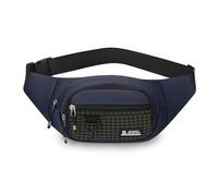 FANDARE Riñonera Mujer Hombre Cinturon Correr Deportiva con Conector Bolsos Cruzados Pecho para 3 Bolsillos con Cremallera, cinturón Ajustable, Bolsa para Entrenamiento, Viajes, Senderismo