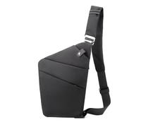 FANDARE Segmentado Bolsos Cruzados Mujer Hombre Deporte Función Bandolera Derecho Hombro Bolso Sling Crossbody Bag Hombre Bolsa Pecho organizado Negro