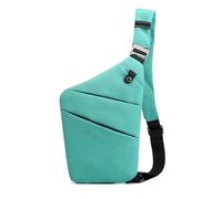 FANDARE Segmentado Bolsos Cruzados Mujer Hombre Deporte Función Bandolera Derecho Hombro Bolso Sling Crossbody Bag Hombre Bolsa Pecho organizado Verde